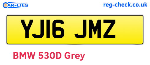 YJ16JMZ are the vehicle registration plates.