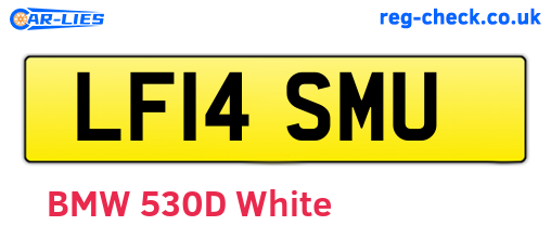 LF14SMU are the vehicle registration plates.