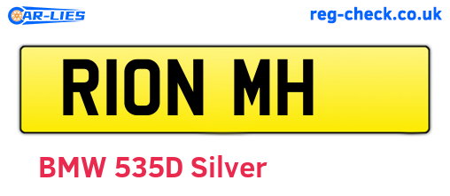 R10NMH are the vehicle registration plates.