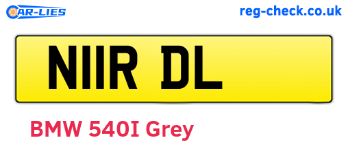 N11RDL are the vehicle registration plates.
