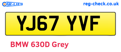YJ67YVF are the vehicle registration plates.