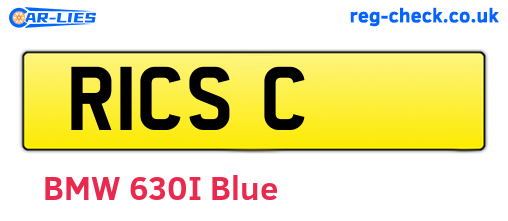 R1CSC are the vehicle registration plates.