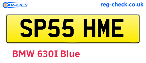 SP55HME are the vehicle registration plates.
