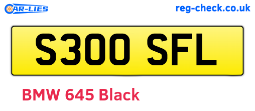 S300SFL are the vehicle registration plates.