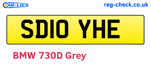SD10YHE are the vehicle registration plates.