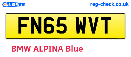 FN65WVT are the vehicle registration plates.