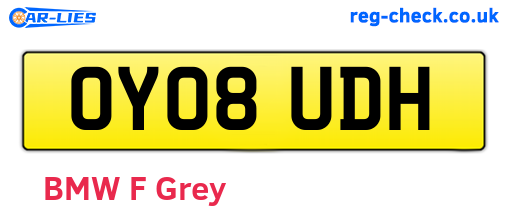 OY08UDH are the vehicle registration plates.