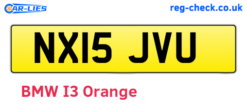NX15JVU are the vehicle registration plates.