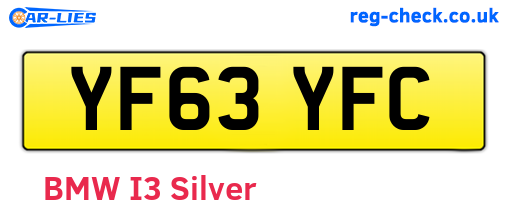 YF63YFC are the vehicle registration plates.