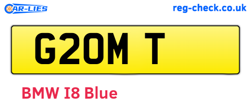 G2OMT are the vehicle registration plates.