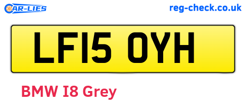 LF15OYH are the vehicle registration plates.