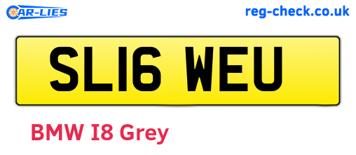 SL16WEU are the vehicle registration plates.