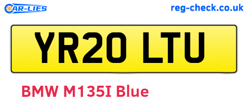 YR20LTU are the vehicle registration plates.