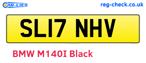 SL17NHV are the vehicle registration plates.