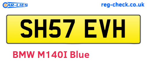 SH57EVH are the vehicle registration plates.