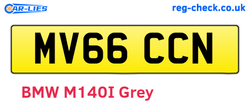 MV66CCN are the vehicle registration plates.