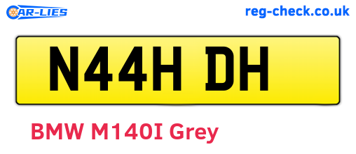 N44HDH are the vehicle registration plates.