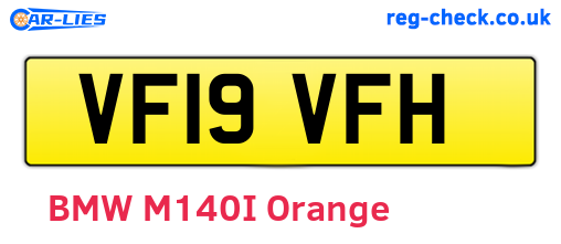 VF19VFH are the vehicle registration plates.