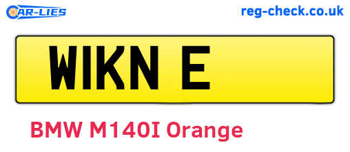 W1KNE are the vehicle registration plates.