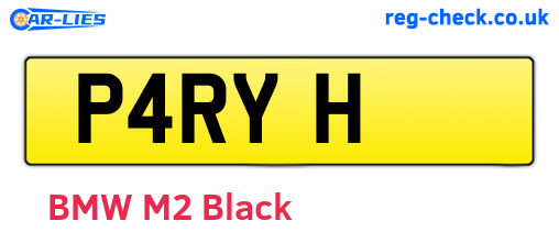P4RYH are the vehicle registration plates.
