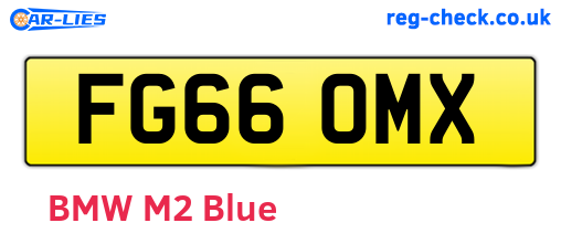 FG66OMX are the vehicle registration plates.
