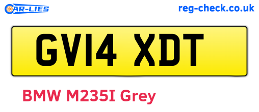 GV14XDT are the vehicle registration plates.