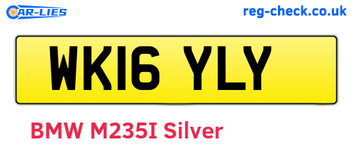 WK16YLY are the vehicle registration plates.