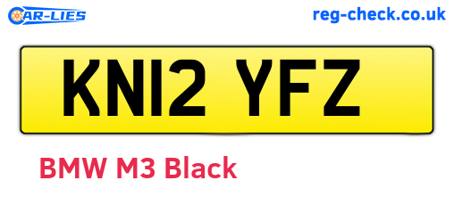 KN12YFZ are the vehicle registration plates.