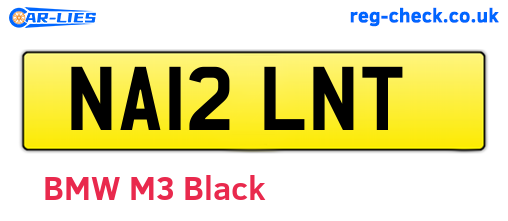 NA12LNT are the vehicle registration plates.