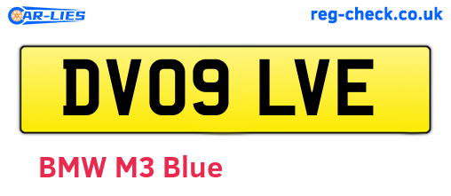 DV09LVE are the vehicle registration plates.
