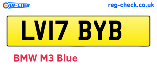 LV17BYB are the vehicle registration plates.