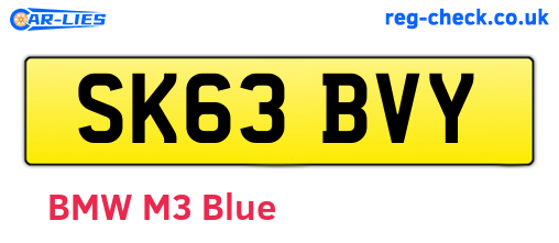 SK63BVY are the vehicle registration plates.
