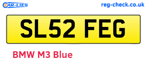 SL52FEG are the vehicle registration plates.