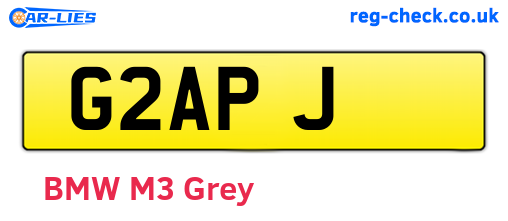 G2APJ are the vehicle registration plates.