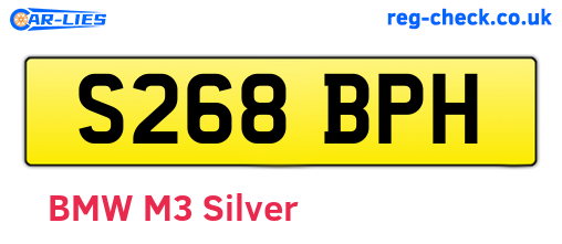 S268BPH are the vehicle registration plates.