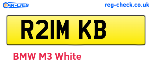 R21MKB are the vehicle registration plates.