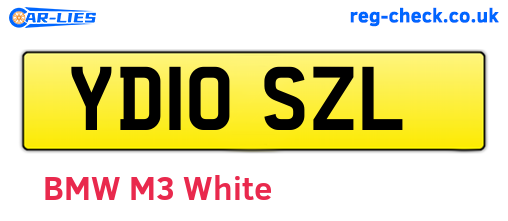 YD10SZL are the vehicle registration plates.