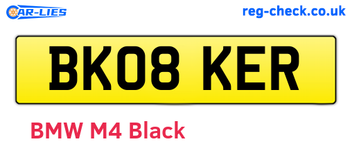 BK08KER are the vehicle registration plates.