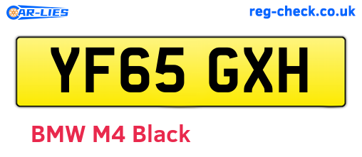 YF65GXH are the vehicle registration plates.