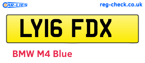 LY16FDX are the vehicle registration plates.