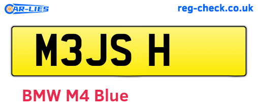 M3JSH are the vehicle registration plates.