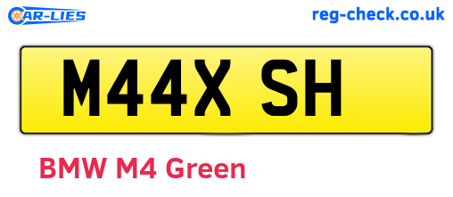 M44XSH are the vehicle registration plates.