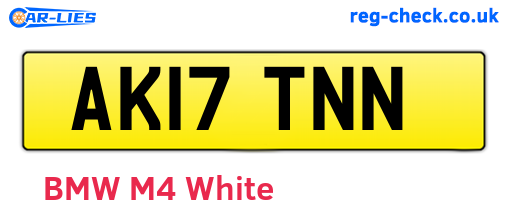 AK17TNN are the vehicle registration plates.