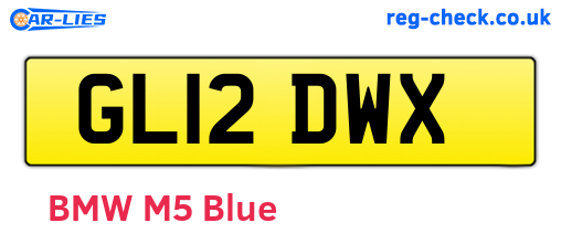 GL12DWX are the vehicle registration plates.