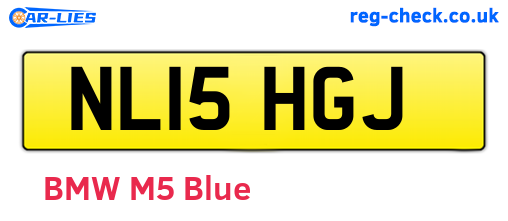 NL15HGJ are the vehicle registration plates.