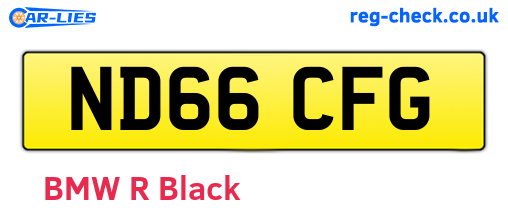 ND66CFG are the vehicle registration plates.