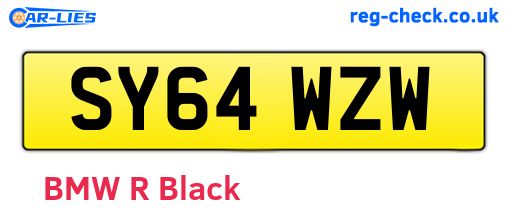 SY64WZW are the vehicle registration plates.