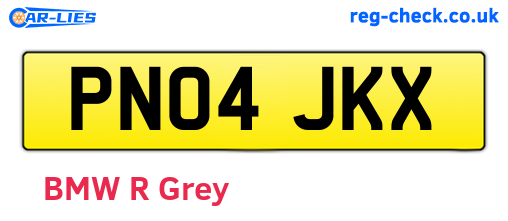 PN04JKX are the vehicle registration plates.