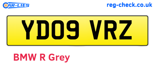 YD09VRZ are the vehicle registration plates.