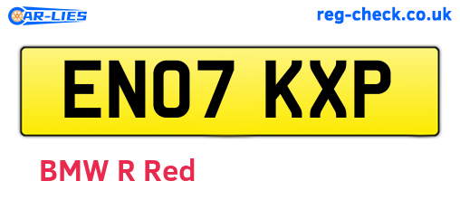 EN07KXP are the vehicle registration plates.